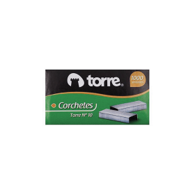Corchetes Torre 10 Hojas N 10 Caja de 1000 Unidades