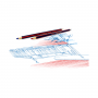 Lápiz Bicolor Faber-Castell 737 Azul Rojo