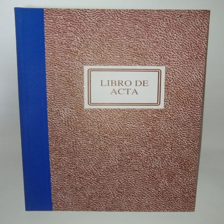 Libro Actas Cuadriculado 400 Hojas