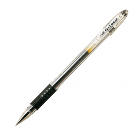Bolígrafo Pilot Roll Ball g-1 0.5 con grip Recargable Negro