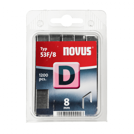 Corchetes Novus 53F D8 Caja de 1200 Unidades