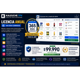 Kaleuche TPV – Licencia Anual (12 Meses)