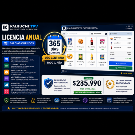 Kaleuche TPV – Licencia Anual (12 Meses)