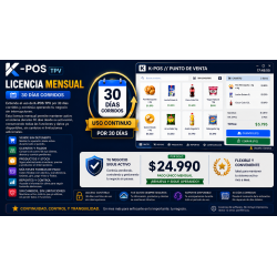 K-POS licencia mensual 30 dias