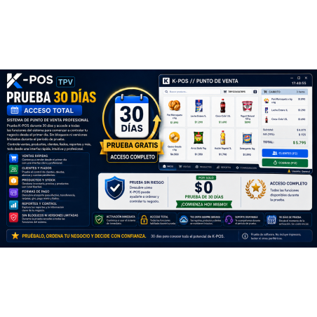 K-POS prueba gratis 30 dias