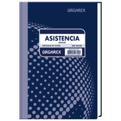 Libro Asistencia Organex 200 Hojas