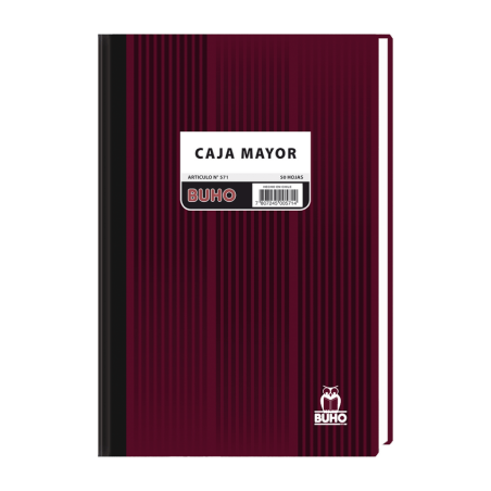 Libro de Contabilidad Buho Caja Mayor 50 Hojas