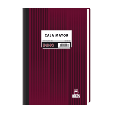 Libro de Contabilidad Buho Caja Mayor 100 Hojas