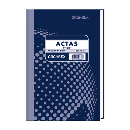 Libro de Actas Orgarex Oficio 200 Hojas
