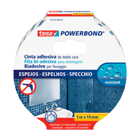 Cinta Adhesiva Tesa Doble Contacto 19 mm x 5 M