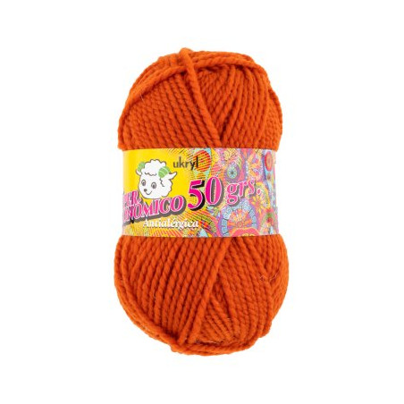 Lana Ovillo NP Naranjo 50 g Paquete de 10 Unidades