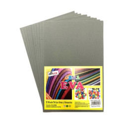 Goma Eva Offione Gris 40X60 Cm Paquete de 10 Unidades