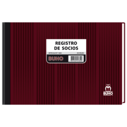 Libro de Registro Buho Socios Nro1850 50 Hojas