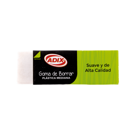 Goma Borrar Adix Plastica 6X2.2X1.1